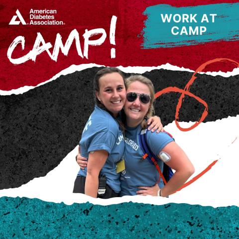 Smiling diabetes camp counselors